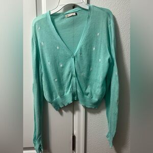 Mint Green Cardigan